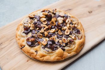 Pain suédois, crème d'amande et chocolat