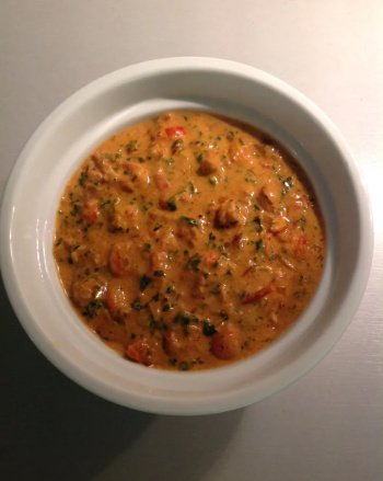 Poêlée d'écrevisses à la crème et au vin blanc