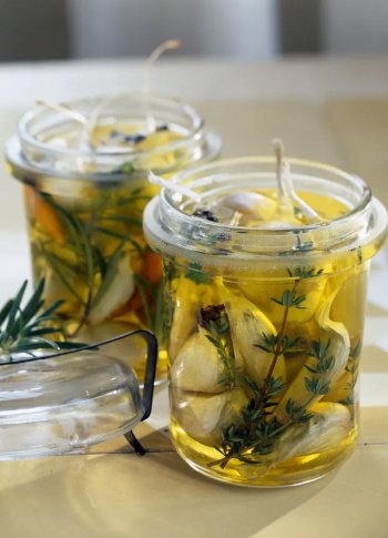 Ail confit en chemise