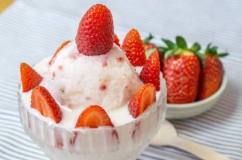 Bingsu à la fraise
