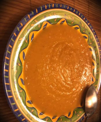 Velouté de butternut au bacon