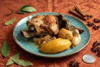 Lapin mijoté au cidre et légumes rustiques