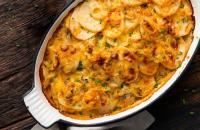 Gratin de pommes de terre aux poireaux