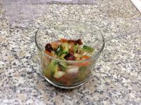Verrines de courgettes aux tomates séchées