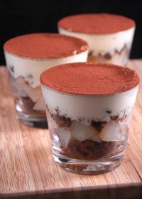 Tiramisu choco - poires
