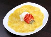 Carpaccio d'ananas parfumé