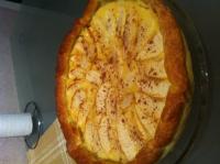 Tarte au flan aux pommes