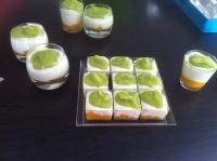 Verrines aux deux courgettes et sa chantilly