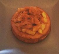 Tarte aux pommes sur son gâteau amande