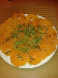 Salade exotique de clémentines