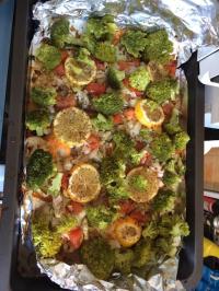 Filet de colin aux légumes