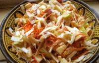 Salade au chou blanc et aux pommes