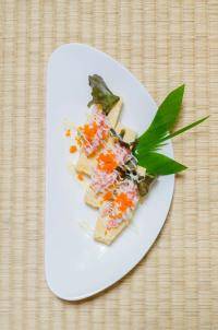 Gondoles de concombre farci aux crevettes