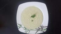 Velouté brocoli boudin blanc truffé