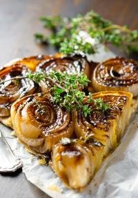 Tarte tatin aux oignons de Roscoff