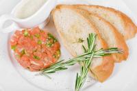 petit tartare de saumon fumé