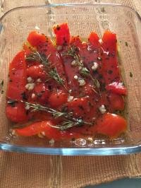 Poivrons marinés