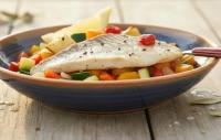 Turbot aux légumes sautés