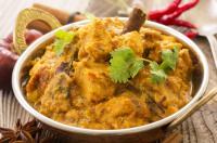 Poulet au curry et poivron