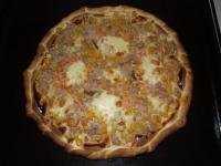 Pizza rapide de la mer (thon et crevettes)