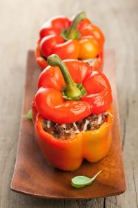 Poivrons farcis aux saveurs orientales