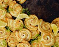Rouleau feuilleté au saumon