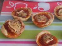 Tartelettes au chèvre et au chutney de poivron
