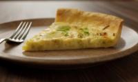 Quiche aux poireaux et au Morbier
