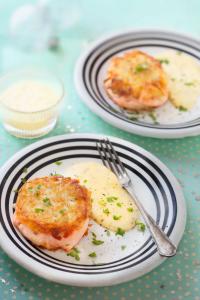 Pavés de saumon en croûte parmentière