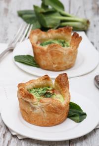 Tartelettes Epinards frais et Bacon fumé