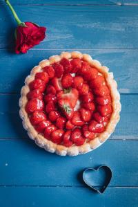 Tarte fine fraises/melon