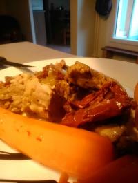 Filet mignon aux tomates confites