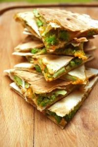 Tortillas chou romanesco cheddar