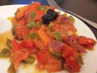 Ragoût de tomates et de poivrons à l'espagnol