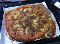 Tarte aux pommes, spéculos et caramel au beurre salé