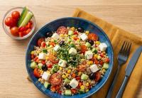 salade de riz composée