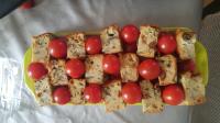 Cake aux légumes d'été et fromage de chèvre