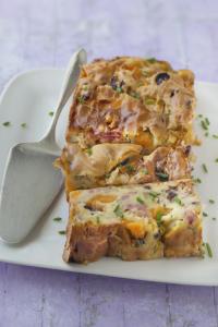 Cake Italien à la ricotta, melon et parme