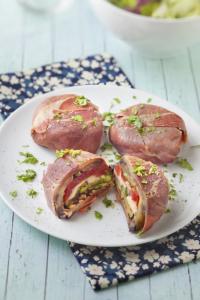 Timbale de jambon cru aux légumes du soleil (micro-ondes)