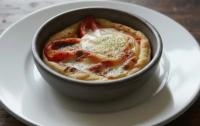 Tarte au pistou, à la tomate et au Rocamadour