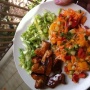 Salade de poulet croquante