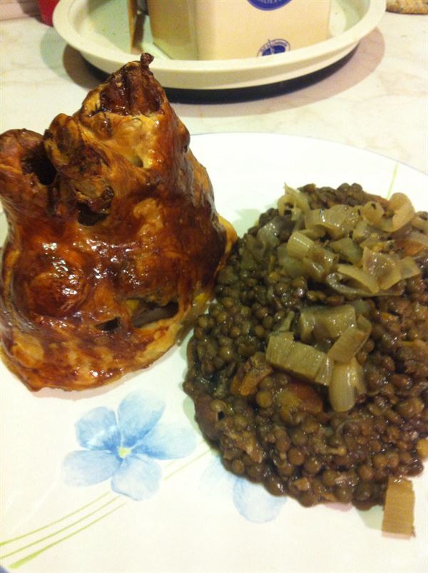 Souris d'agneau en croûte