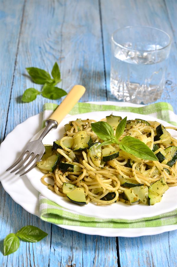 Pâtes à la courgette