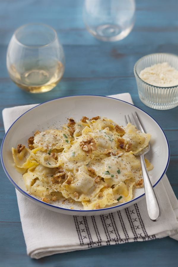 recette Raviolis sauce aux noix