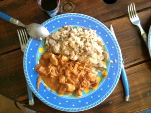 recette Poulet Tandoori et son Risotto aux champignons