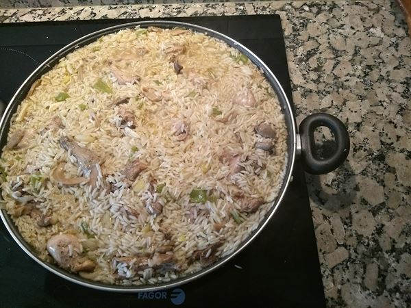 Lapin et riz au porto