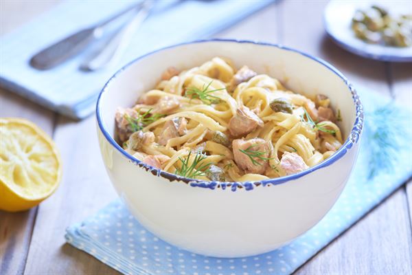 Tagiatelles au saumon frais au Cookeo