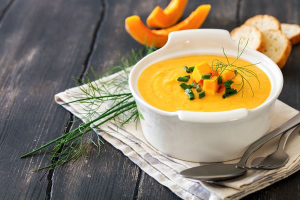 recette Velouté de potiron à la vanille