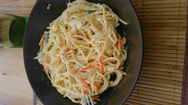 Spaghetti diet' à la julienne de légumes