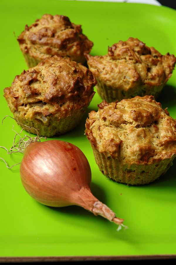 recette Muffins thon curry échalotes